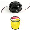 Oregon Lightning Load Pro Testina Universale e Filo da Taglio Tondo 2.4mm x 264m, Testina Tap and Go Bump Feed, Adatta alla maggior parte dei Decespugliatori ad Albero Dritto fino ai 33 cc