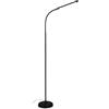 Briloner - Lampada da terra a LED dimmerabile come decorazione del soggiorno e lampada da lettura, lampada LED orientabile, lampada da soggiorno, touch, illuminazione indiretta, nero