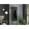 Schildmeyer Pannello con ganci, materiale in legno, verde foresta/oro, 50 x 20,9 x 120,6 cm