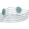 Wenko 18913100 Turbo-Loc Mensola Angolare, Fissaggio Senza Trapano, Acciaio, 20 x 10,5 x 26,5 cm, Cromo