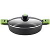 BRA Prior | Casseruola bassa 32 cm, Manici rimovibili