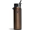 Hydro Flask - Lightweight Wide Flex Straw Cap Bottle 946 ml (32oz) - Acciaio Inox, Ermetico con Cinghia - Isolato Freddo 24 Ore - Obsidian