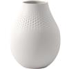 Villeroy & Boch Collier Blanc Vaso Perle Alto, Porcellana Premium, Bianca, 16x16x20 cm