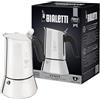 Bialetti Caffettiera New Venus 6 Tazze, Manico Anti Scottatura, Adatta A Induzione, 6 Tazze (235 Ml), Acciaio 18/10, Argento, ‎13 x 11 x 21.5 cm 540 grammi