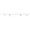 BRILONER - Lampada da soffitto LED piatta con telecomando, luce RGB, regolabile da bianco caldo a bianco freddo, plafoniera LED, lampada da soggiorno, pannello LED, cucina, 24W, 100x25x6,6 cm, bianco