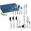 Villeroy & Boch - Blacksmith Servizio Tavola 70 Pezzi, Lavabile in Lavastoviglie, Set di Posate 12 Persone, Acciaio Inossidabile