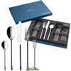 Villeroy & Boch Udine Servizio di Posate per 6 Persone, Acciaio Inossidabile, Argento Inossidabile, Argento, 30 Pezzi