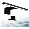 B.K.Licht Luce da specchio LED, 5W, luce bianca neutra 4000K, larghezza 30 cm, lampada per bagno, luce per trucco, illuminazione armadietto, 230V IP44