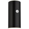 BRILONER - Applique da esterno con sensore di movimento, senza fili e dimmerabile, IP44, ricarica USB-C, luce 3000 K, applique senza fili, lampada da parete esterno, 7 x 8,5 x 15,5 cm, nero