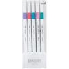 OSAMA Emott - Pennarelli Punta Fine 0.4 mm, Set Colori Assortiti con 5 Fineliner per Bullet Journal Disegno Lettering Altro - Prodotto Cartoleria Cancelleria Waterproof Resistente alla Luce, non Sbava