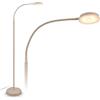BRILONER - Lampada da terra con touch, dimmerabile, orientabile, funzione memoria, piantana lampada da terra, lampada da terra salotto, lampada soggiorno da terra, 125,5 x 21 x 45 cm, beige