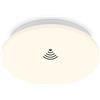 Briloner - Plafoniera LED con rilevatore di movimento, luce bianca calda, plafoniera LED, lampada soggiorno, lampada sala da pranzo, lampada cucina, camera dei bambini, 270x60 mm (DxH) bianco