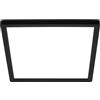 BRILONER - Lampada da soffitto a LED a luce indiretta, piatta, luce bianca neutra, lampada a LED, plafoniera a LED, lampada da soggiorno, pannello a LED, 24x24x3 cm, nero
