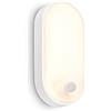 BRILONER - Lampada da parete a LED per esterni IP65 con rilevatore di movimento, portata fino a 6 m, rilevamento a 100 gradi, lampada da esterno, 22x10,5x6 cm, bianco