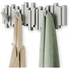 Umbra Sticks Attaccapanni da parete con 5 ganci ribaltabili, Abs, Grigio