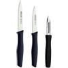 Arcos Series Nova - Set Coltelli Da Paring - Lama In Acciaio Inox Nitrum - Manico Polipropilene Colore Nero