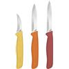 Zyliss Classico Coltelli da Cucina (3 Pezzi), Coltello Spelucchino Curvo e Spelucchino Seghettato, Set di Coltelli da Cucina Professionali, Acciaio Inossidabile, Lame Affilate, Coltello per Vedura