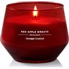 Yankee Candle Studio Candele profumate | Candela media Red Apple Wreath |Lunga durata: 35-50 ore| Elegante design in vetro con cera rossa| Regalo per le donne, regali per le mamme, regali di nozze