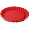 Dr. Oetker Stampo Furbo Crostata in Silicone Platinico Ø28x3,5 cm, Colore Rosso Fragola, Temp Min -40°C Utilizzabile anche in Forno a Microonde Lavabile in lavastoviglie Linea Flexxibel