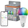 OSRAM SMART+ Lampadina RGB (confezione da 2, E27, 14W) - 16M colori - da