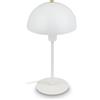 BRILONER - Lampada da comodino con interruttore a cavo, attacco E14, lampada da tavolo, lampada da scrivania, lampada da ufficio, lampada da lettura per letto, luce da lettura, 18 x 35 cm, bianco