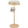 BRILONER - Alusta lampada da tavolo senza fili, touch dimmer continuo, ip44, cavo usb-c, lampada da scrivania senza fili, comodino, German Design Award 2026, 14 x 32 cm, beige bianco sporco
