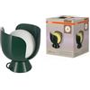 OSRAM Lampada da tavolo Decor Corolle E14, metallo e vetro, cavo tessile, lampadine sostituibili, stile retrò, verde