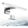 B.K.Licht Luce da specchio LED, luce bianca neutra 4000K, larghezza 30 cm, lampada per bagno, luce per trucco, illuminazione armadietto, 5W 230V IP44