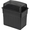 WENKO Deumidificatore con blocco granulato da 2 kg, adatto per bagno, garage, cantina, ricaricabile, 24 x 16 x 15 cm, colore: nero