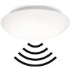 Briloner Leuchten - Plafoniera a LED con sensore di movimento, in plastica, 20 W, Ø 40,2 cm, colore: Bianco