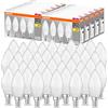 OSRAM LED Base Classic B, a forma di candela con base E14, non dimmerabile, sostituisce 40 Watt, opaco, bianco caldo - 2700 Kelvin, confezione da 40 pz.