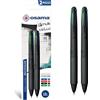 OSAMA 4 Multi Urban - Set Penne Colorate 4 Colori, 2 Pezzi - Penna Multicolore a Sfera 1.0 mm con Inchiostro Nero, Blu, Rosso e Verde per Cancelleria Scuola, Ufficio, Università e Cartoleria