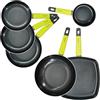Fackelmann Set di Pentole Padelle per Tutti i Piani Cottura, Set 3 Padelle Grandi e Medie, Pentolino Salse, Wok Saltaverdure e Bistecchiera, Rivestimento Antiaderente PFAS Free, Linea Oliva