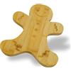 Zenker Tagliere di Natale in Legno di Bambù 100% Certificato FSC - Design Gingerbread 31x23 cm - Vassoio da portata ideale per Antipasti, Salumi, Formaggi e Dolci Natalizi