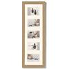walther design Beige 5X 10x15 cm Galleria con passe-partout, Cornice per la casa in Legno HO515C