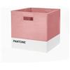 osama home PANTONE Scatola Porta Oggetti Multiuso per Cubo Contenitore Giochi Bambini e Organizer Armadio Salvaspazio, Cesto Portaoggetti Pieghevole anche per Librerie, Cesta Giochi Bambini 32,5x32,5x32,5 cm