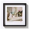 walther design Nera 40 x 40 cm con passe-partout, Cornice in Legno Stoccolma EA444B