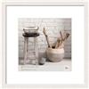 walther design Cornice Bianco Polare 50 x 50 cm Home Cornice in Legno HO550V
