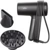 Braun Asciugacapelli Braun HD4.2, alte prestazioni, diffusore e concentratore, Super IONTEC, motore HTDC 2100W, 3 temperature e 3 velocità, Satin Black metallizzato, protezione, risultati ottimali, BRHD425E