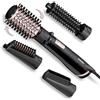 BaByliss Spazzola rotante ad aria calda, 4 accessori intercambiabili per asciugare, modellare, lisciare e volumizzare, 2 temperature più aria fredda, 2 direzioni di rotazione, 1000 W AS200E
