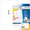 HERMA Etichette A4 Opache per Correzione, 210 x 297 mm, 25 Etichette per Foglio, Bianco