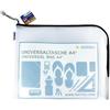 HERMA 20022 Sacchetto del documento con cerniera A4, trasparente (36 x 28 cm) grande tasca chiudibile per laptop, tablet, libri, documenti, giocattoli, cosmetici, borse di file in nero