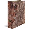 HERMA 19653 - Raccoglitore formato A4, in legno naturale, larghezza 7 cm, motivo: cartella in cartone con stampa interna, per scuola e ufficio, stabile, per bambini e ragazze