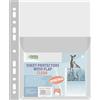 D.RECT Buste Trasparenti Anelli A4 con Patta in PVC - 10 Pezzi Buste Perforate - Busta Forata Larghe per Documenti 170 µm/mic/micron Spessore: 0,17 mm, A4, Cristallino