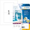 HERMA Sovracopertine CD per Slimcase, 121 x 242 mm, Etichette Adesive A4 per Stampante, 1 Etichette per Foglio, Bianco