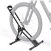 VEVOR Supporto per Bicicletta da Pavimento, Portabici Autoportante, Portabiciclette Pieghevole in Acciaio al Carbonio, per Ruote 508-737 mm, Installazione Senza Fori, Ideale per Garage e Casa, Nero