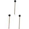 ibasenice 3pezzi Mallet Per Gong Risonante Con Manico Lungo Legno Bacchetta Friction Per Performance Musicali e Meditazione Produce Melodie Incantevoli Simili Al Canto Delle Balene