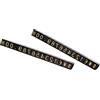 PATIKIL 3.3x5.6mm,Regolabile Rimovibile Mini Cubo Prezzo Etichetta Display Numero Lettera Prezzo Etichetta Supporto blocco Kit per Acquista Contatore Oro Su Nero, 10 Set