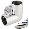 Genérico Tee di corrimano lucidato a specchio, accessori in acciaio inox a 3 vie | Raccordi per ringhiere per yacht, tubi, molle, recinzioni