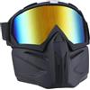 Generisch Occhiali da moto da uomo, maschera integrale rimovibile anti-appannamento